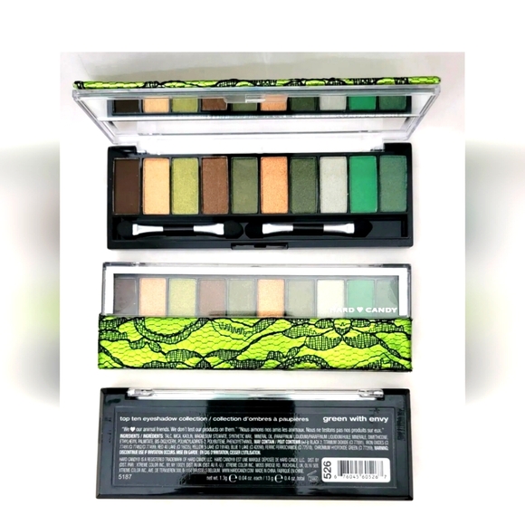 3 pk  palette HARD CANDY Top Ten Eyeshadow Collection GREEN WITH ENVY 526 - Picture 3 of 4